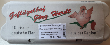 Eier Größe M, weiß, 10 St